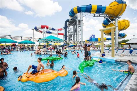 Typhoon water park - Access to ALL 2024 In-Park Events! Unlimited Access to Both the Austin & Houston Parks. 15% Off Food, Non-Alcoholic Drinks, Cabanas* & Retail. Discounted Guest Tickets. Cashless Pay Wristbands. Discount In-Park Coupons. *Cabana discount valid Monday-Thursday only. Not valid on Holidays & Weekends Now $64.99! Buy Your Season Pass Now! 
